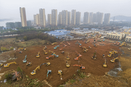 Trung Quốc ráo riết xây bệnh viện thứ hai để chiến đấu với dịch viêm phổi Vũ Hán